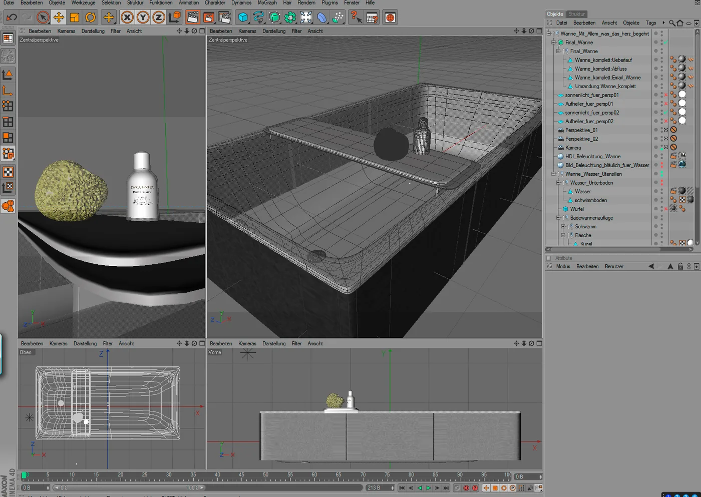 Kaldewei — Making-of, Modeling der Badewanne
