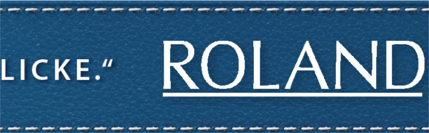 Roland Lederstreifen — Materialkollektion