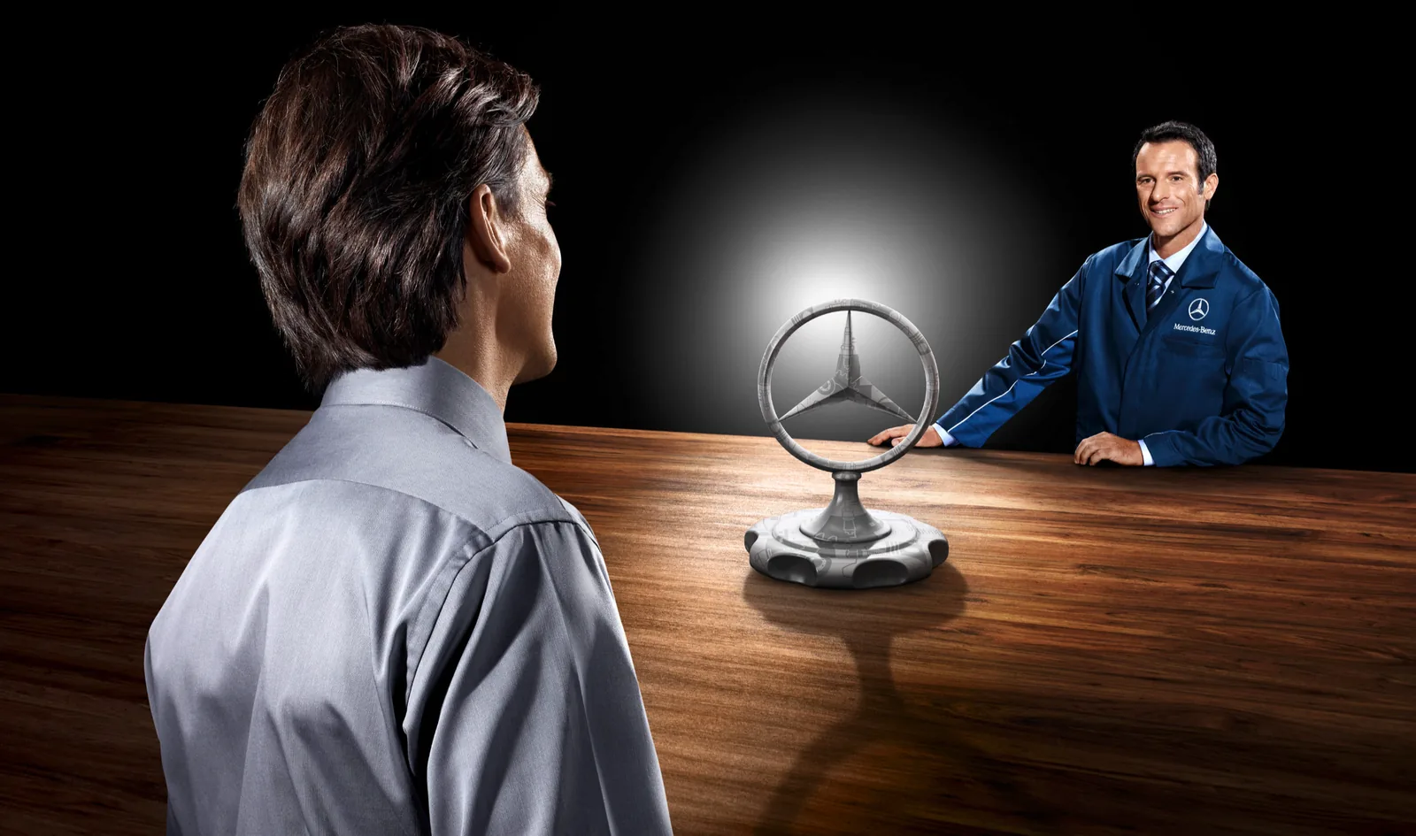 Mercedes-Stern — UV-Layout und Rendering