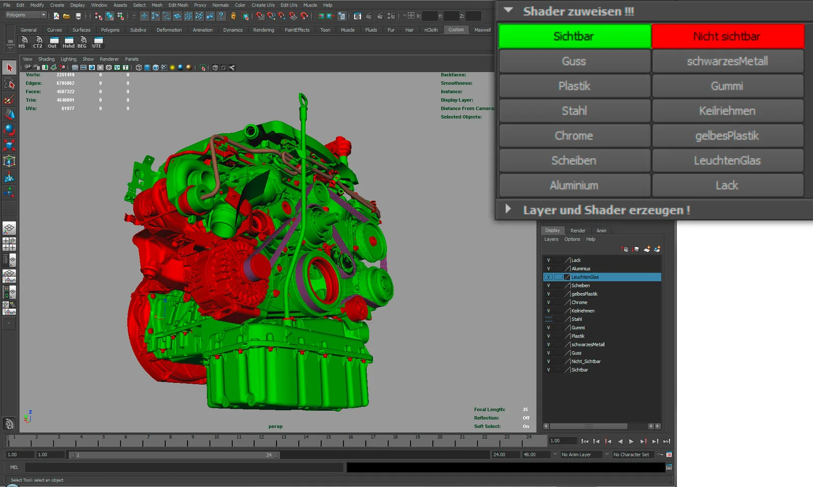 MotCleaner — Maya-Tool zur Bereinigung komplexer CAD-Geometrien
