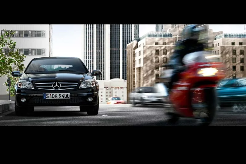Mercedes CLC-Klasse — finale Stadt-Visualisierung