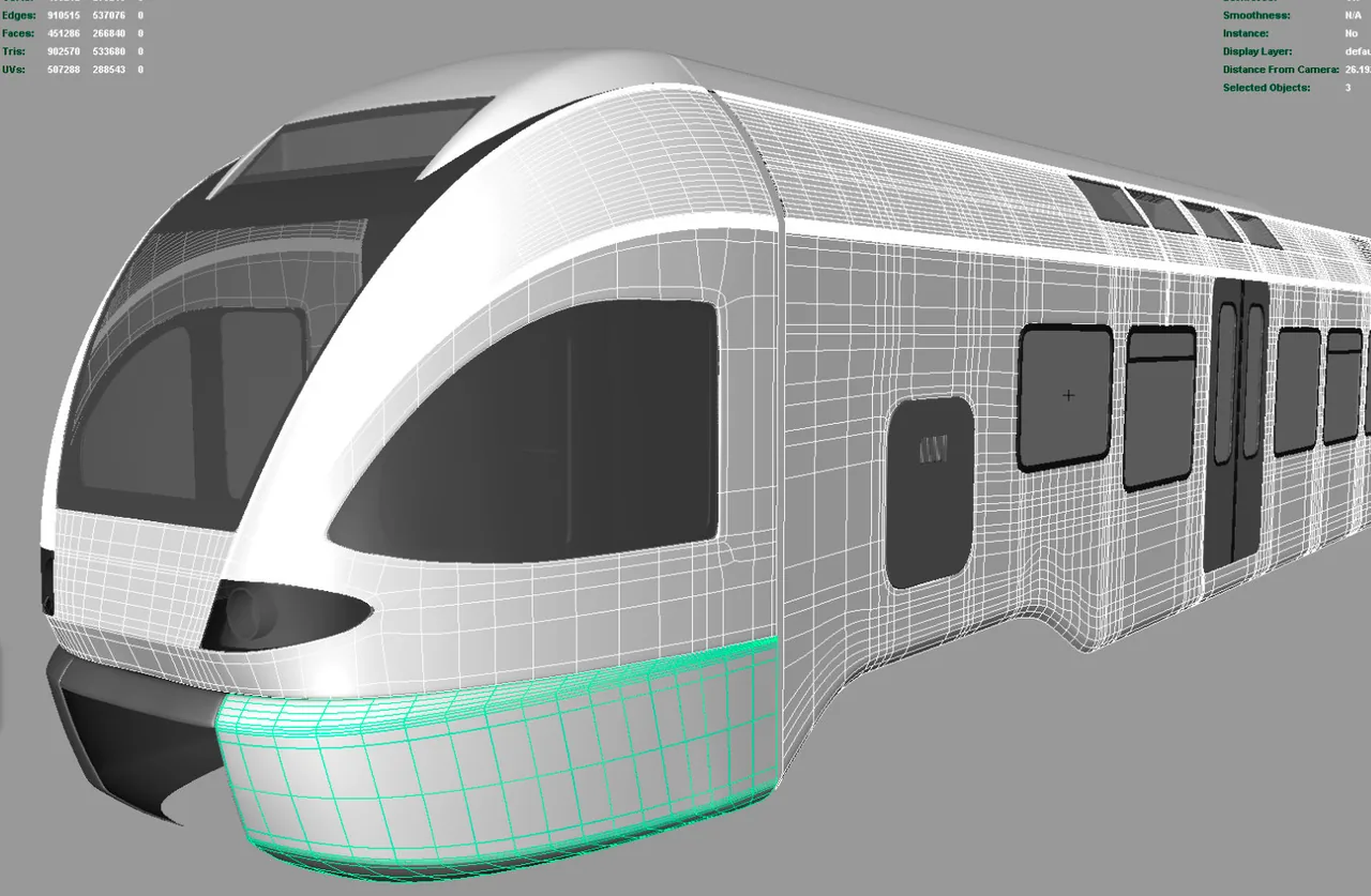 RRX Brücke — Viewport-Screenshot des Szenenaufbaus