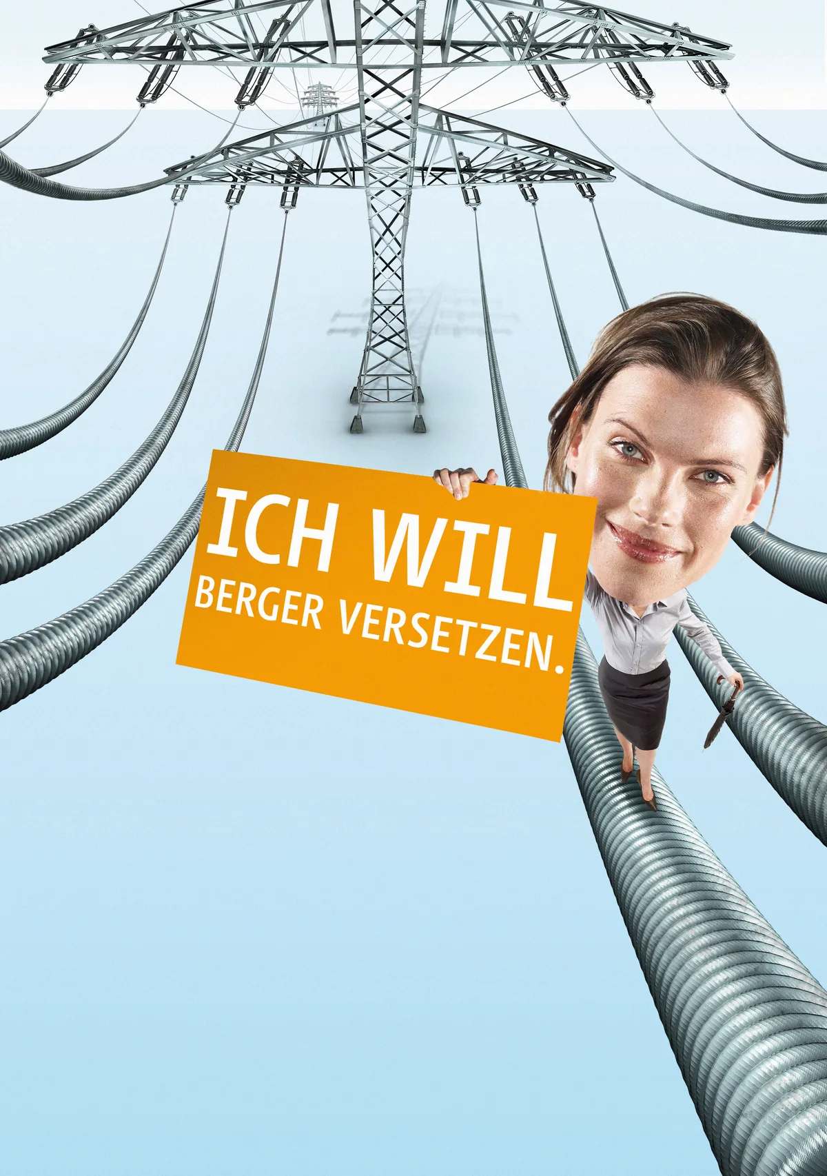 RWE — Strommast Hochformat
