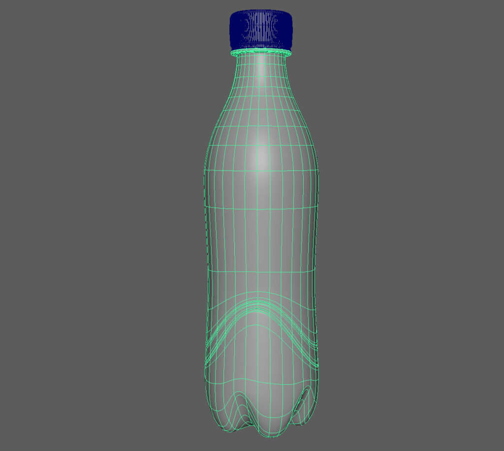 Schweppes — Mesh-Topologie der Flasche